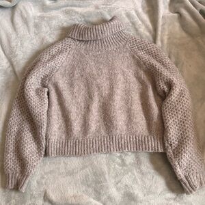 BB Dakota Cozy Gray Turtleneck Sweater